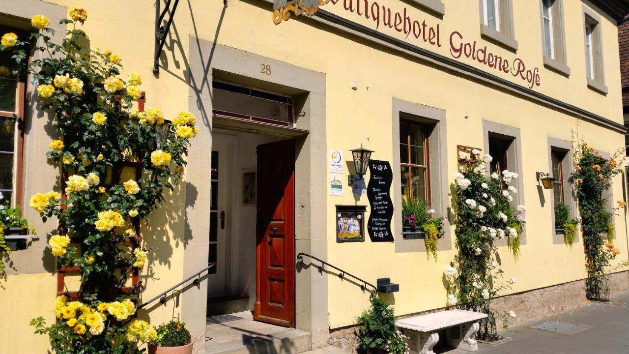 Boutiquehotel Goldene Rose - Self-Check-In Rothenburg ob der Tauber Bagian luar foto